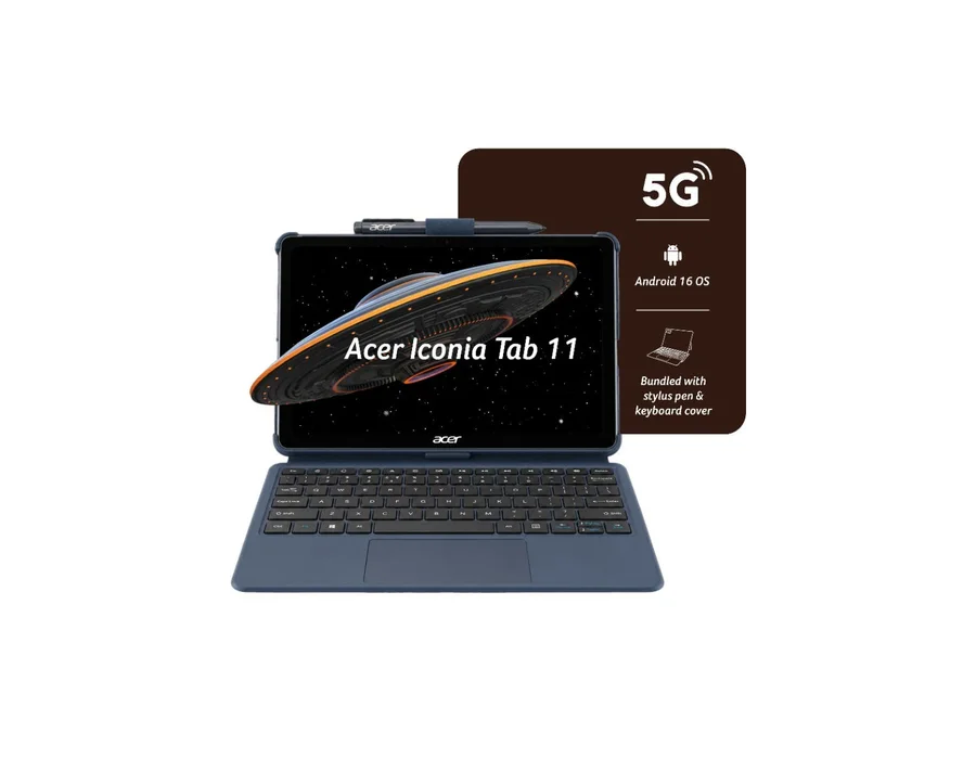 Acer ICONIA Tab 11 , 27.81 cm(10.95”) 90 Hz IPS Display, 450 nits, 8GB RAM + 256GB storage, 13MP Rear + 8MP Front Camera, Fingerprint Reader, Wi-Fi + 5G LTE(Calling) – ZT.T01SI.03K