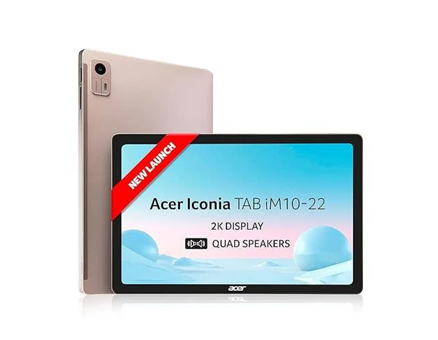 Acer Iconia Tab iM10-22, 26.31 cm (10.36”) 60 Hz IPS Display, 2K resolution,480 nits, 8 GB RAM + 128 GB Storage, 16MP Rear + 8MP Front Camera, Fingerprint Reader, Wi – ZT.T01SI.03T