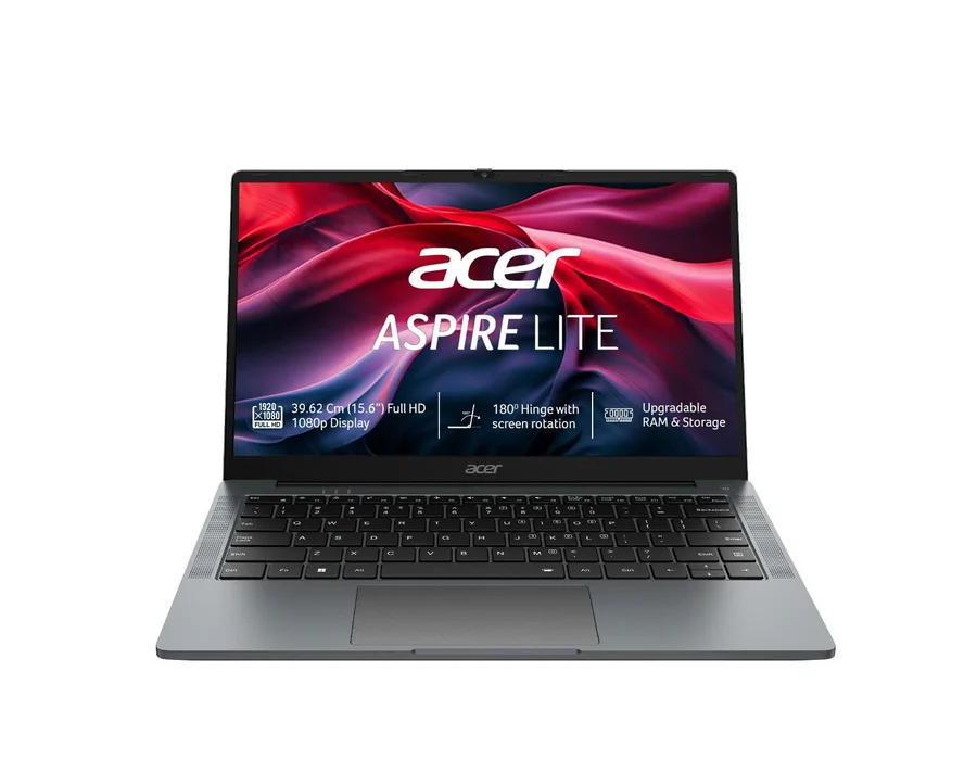 Acer Aspire Lite, AMD Ryzen 3 7330U series processor, Windows 11 Home, 8GB RAM, 256GB SSD, 15.6" inches (39.62 cm), Gray, AL15-42, Backlit Keyboard 1.65 kg Thin and Light Laptop.