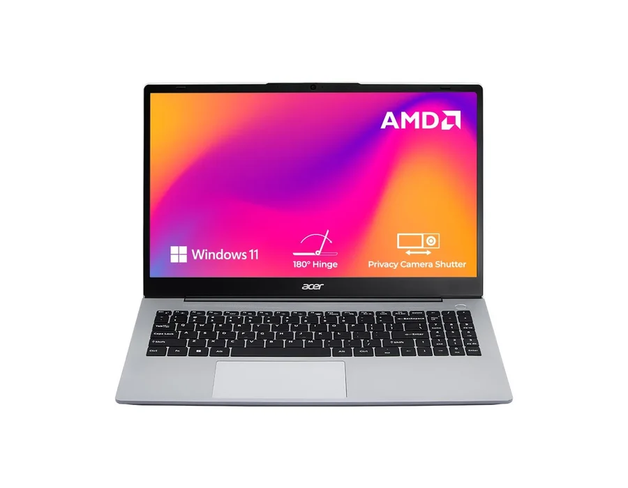 Acer Aspire, AMD Ryzen R3 7330U processor, Windows 11 Home, 8 GB RAM, 512 GB SSD, 15.6" (39.62 cm) display, Pure Silver, AS15-42, 1.79 kg Thin and Light Laptop