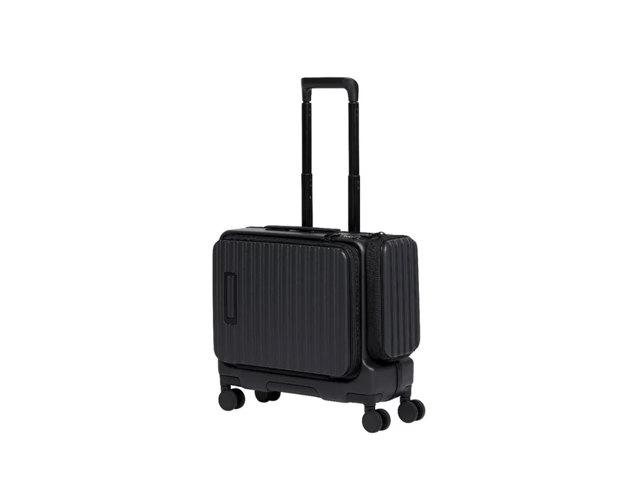 Acer Barcelona Overnighter, 19 inch/ 46 cm, Carry on Trolley Bag, 8 Wheels, 360 degree spin, capacity with expansion upto 40 liters, Double TSA lock, Top Open, Midnight Black.