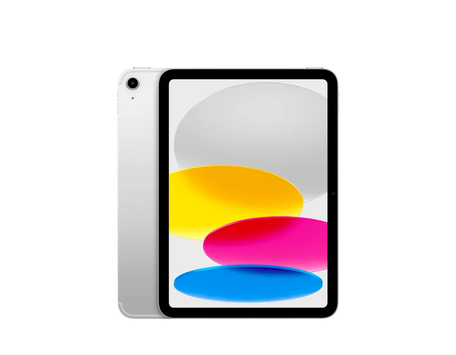 Apple iPad – 128GB · Wi-Fi + Cellular · Silver
