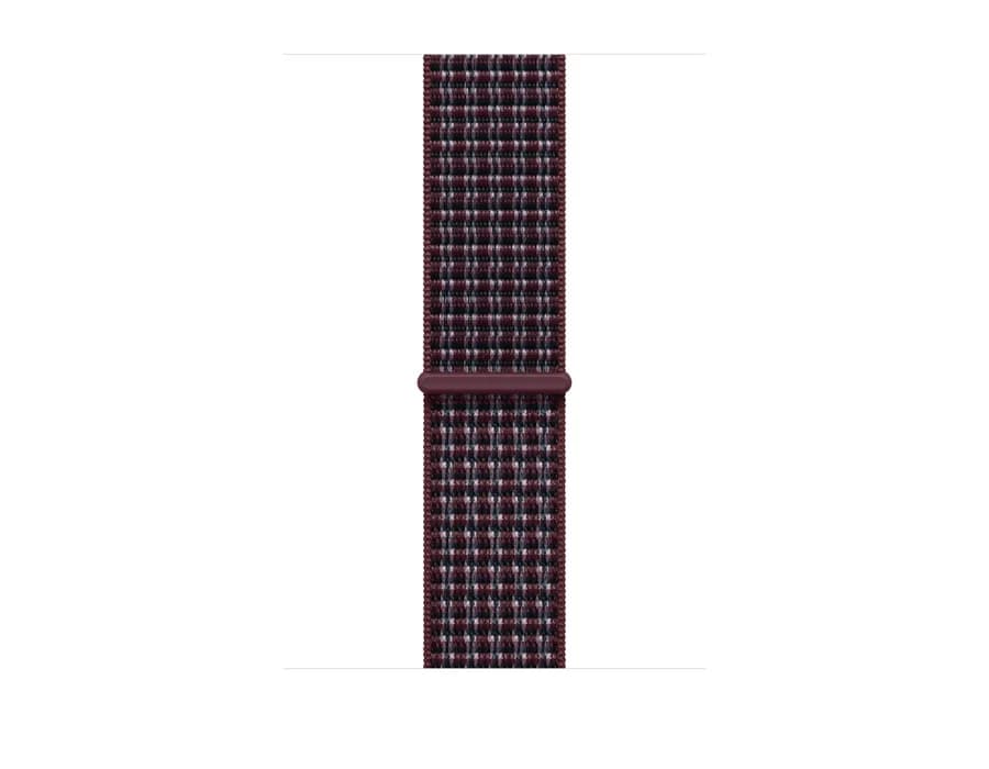 Apple 46mm Burgundy Plaid Sport Loop