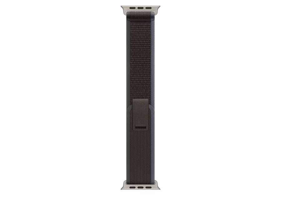 Apple 49mm Blue/Black Trail Loop - S/M - Natural Titanium Finish