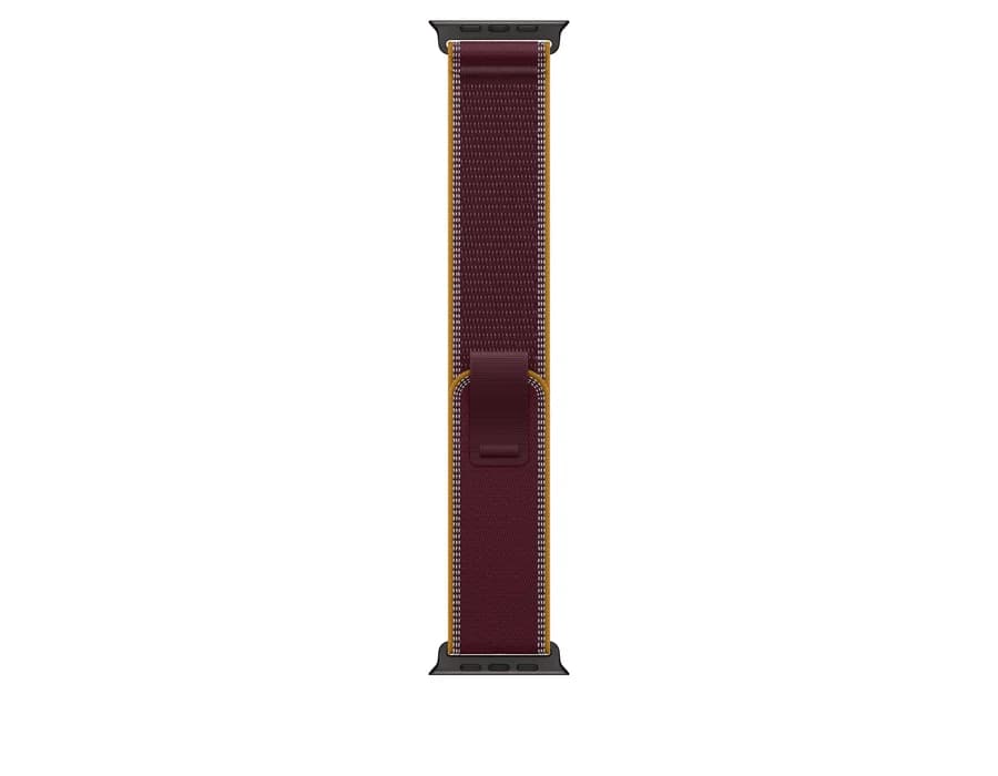 Apple 49mm Burgundy Trail Loop - M/L - Black Titanium Finish