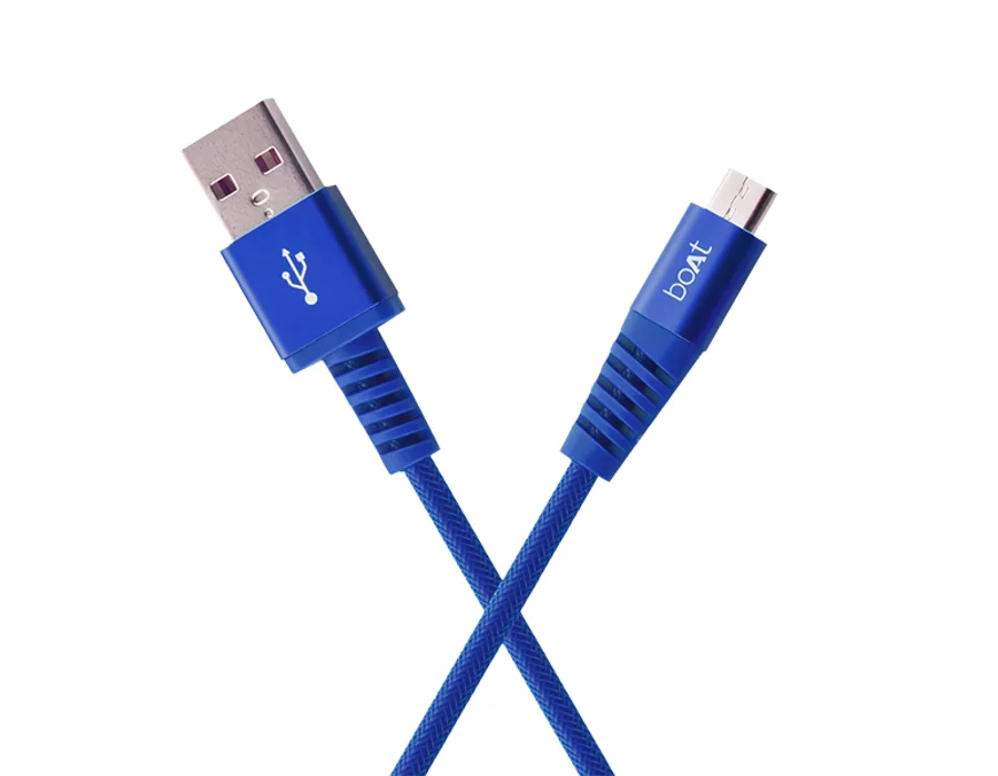 boAt Para-Armour Micro USB 1.5 Meter — Blue