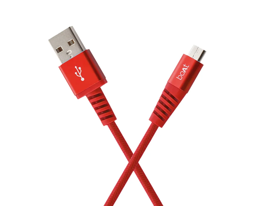 boAt Para-Armour Micro USB 1.5 Meter — Red