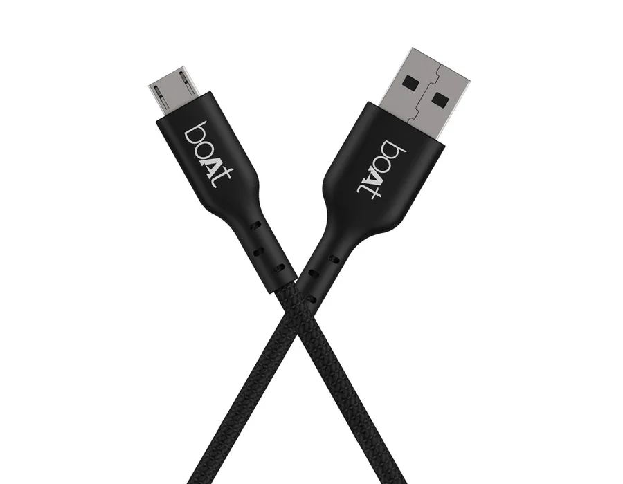 boAt Micro USB 150 Charging Cable (1.5 Meter) — Jet Black