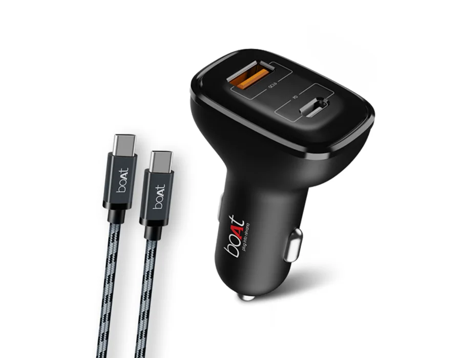 boAt Dual QC-PD Port Rapid Car Charger With Power Delivery Cable