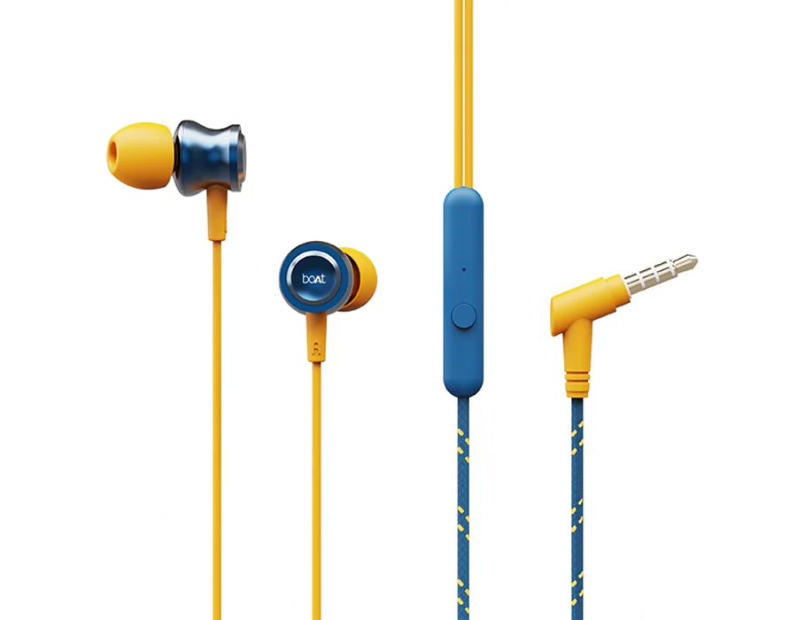 boAt Bassheads 152 Sunburn Edition — Jazzy Blue