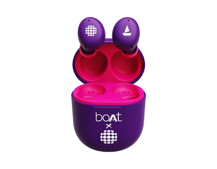 boAt Airdopes 381 Sunburn Edition — Techno Purple