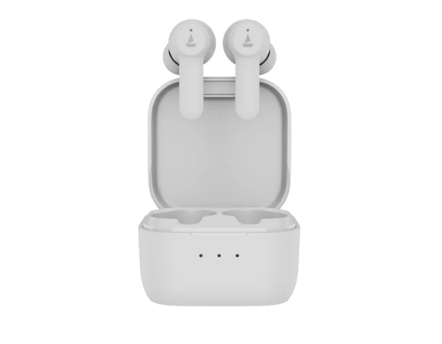 boAt Airdopes Fuel — Pearl White