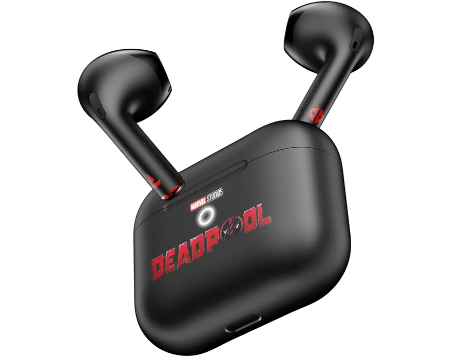boAt Airdopes Alpha — Assassin Black Deadpool Edition