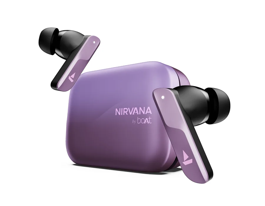 boAt Nirvana X TWS — Smoky Amethyst