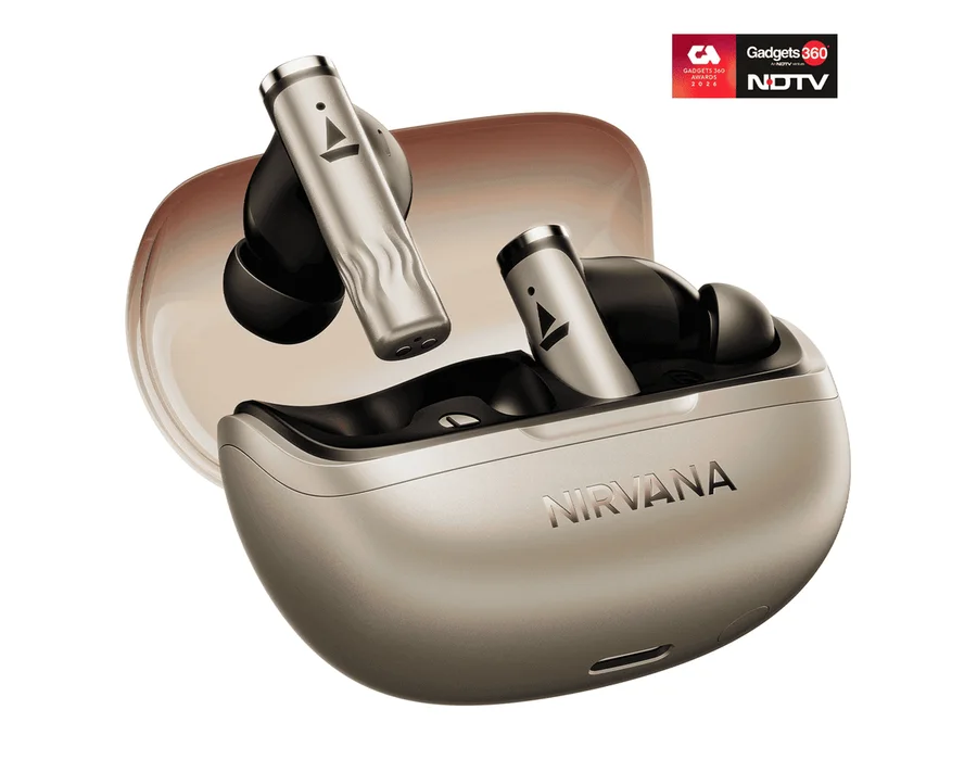 boAt Nirvana Zenith Pro — Platinum Gold