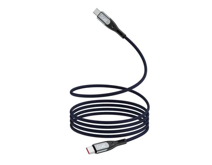 boAt Type C to C 65W Cable — Electric Blue