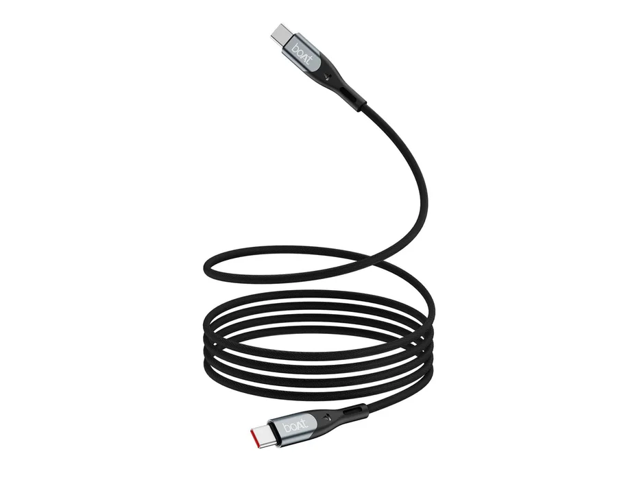 boAt Type C to C 100W Cable — Carbon Black