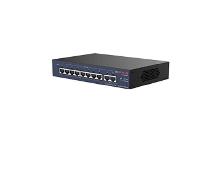 CP Plus CP-UNW-HPU8H2-96 – 8 Ports Unmanaged PoE Switch with 2 Uplink Ports