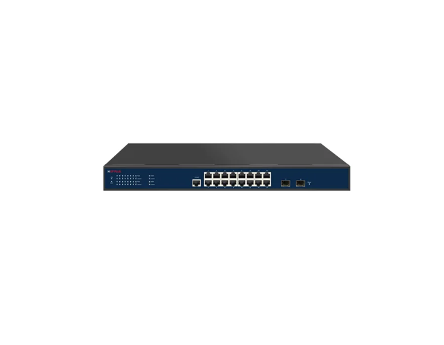 CP Plus CP-ANW-GPM16F2-N24 – 16 Port Managed PoE Switch with 2 SFP Uplink Ports