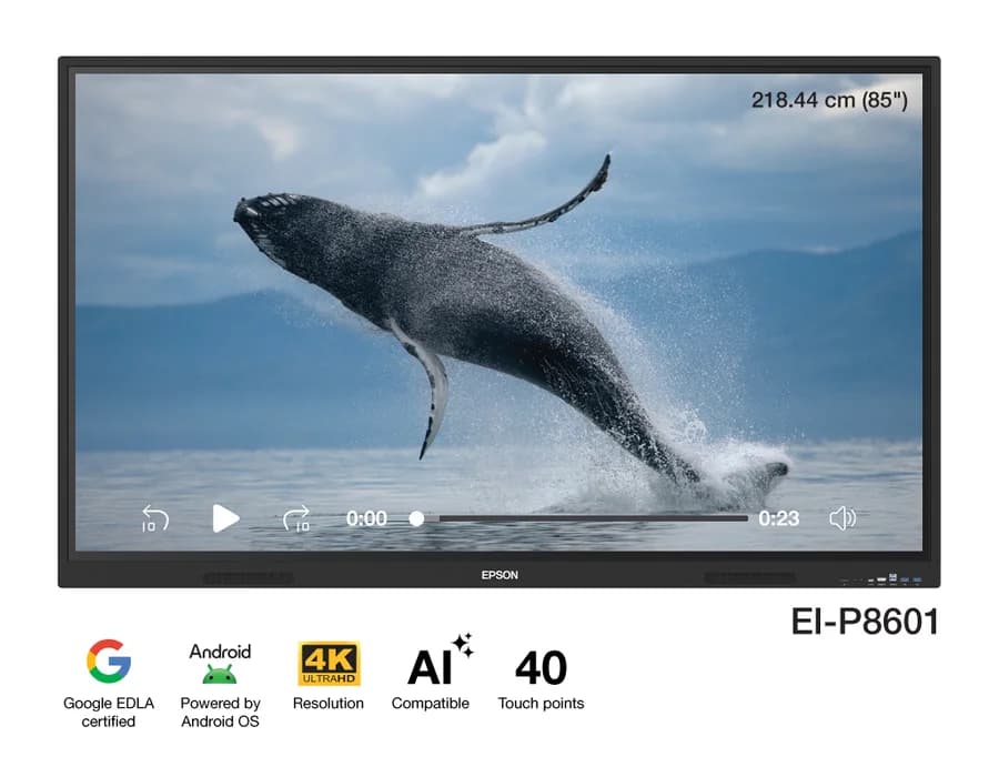 Epson EI-P8601 PowerBoardPRO 218.44cm (86") 4K Interactive Flat Panel Display