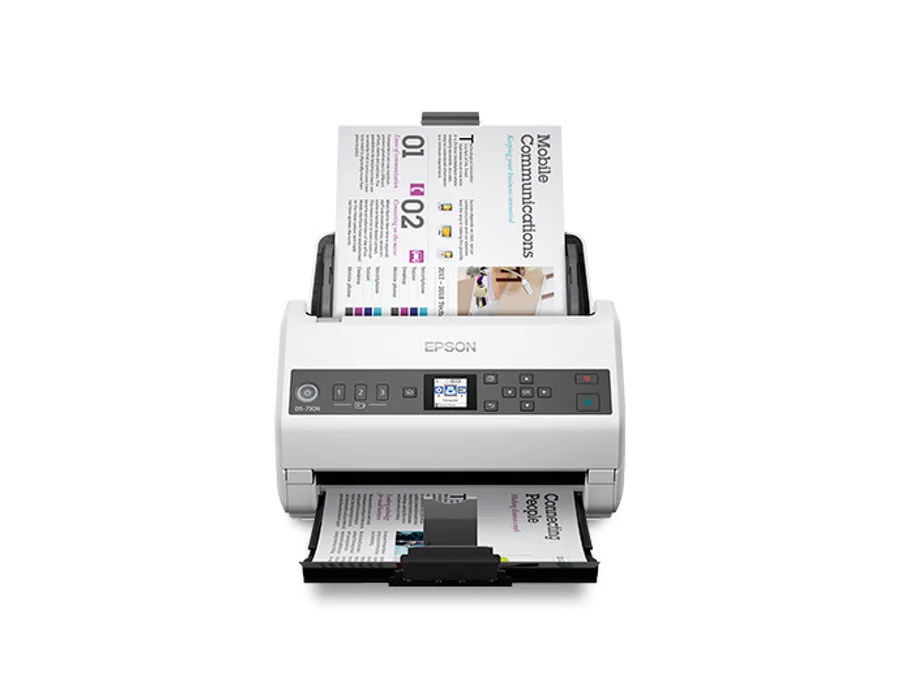 Epson WorkForce DS-730N Network Color Document Scanner