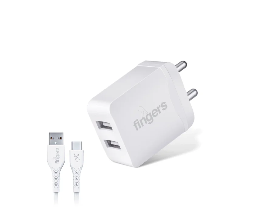 FINGERS PA-DualUSB (with Type-C Cable)