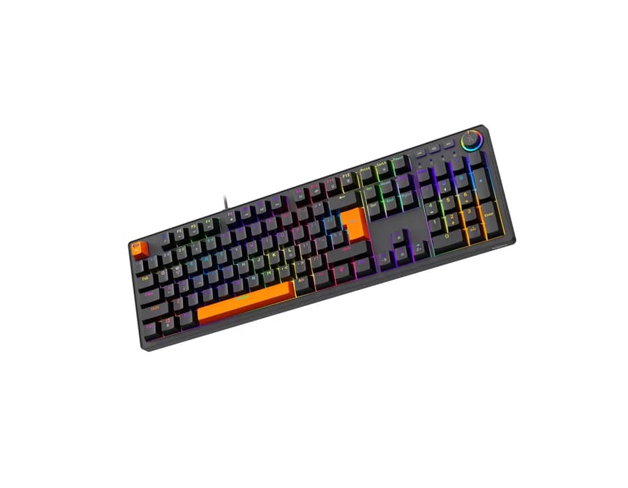 FINGERS MACHO MK1 DUAL TONE BLACK AND ORANGE KEYBOARD