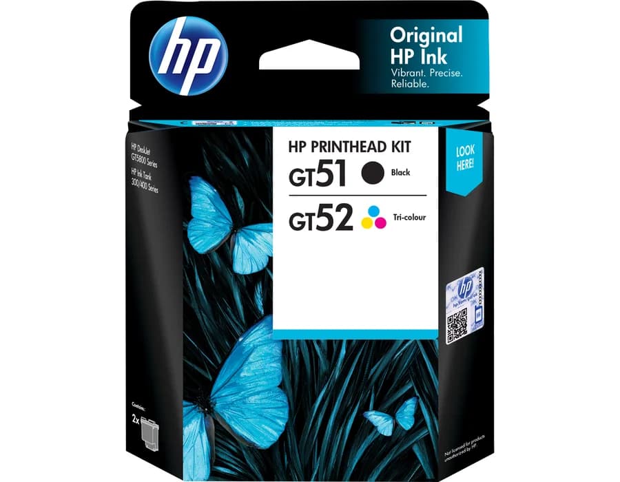 HP GT 51/52 Blk/Clr Printhead Combo 2-pk (3JB06AA)