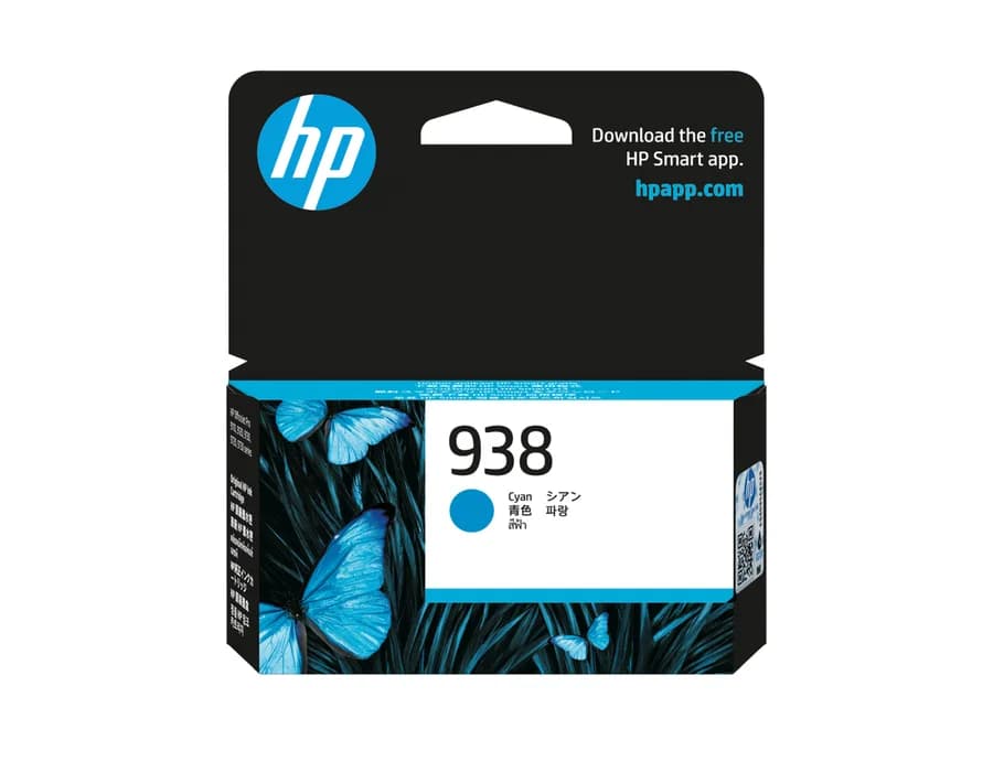 HP 938 Cyan Original Ink Cartridge