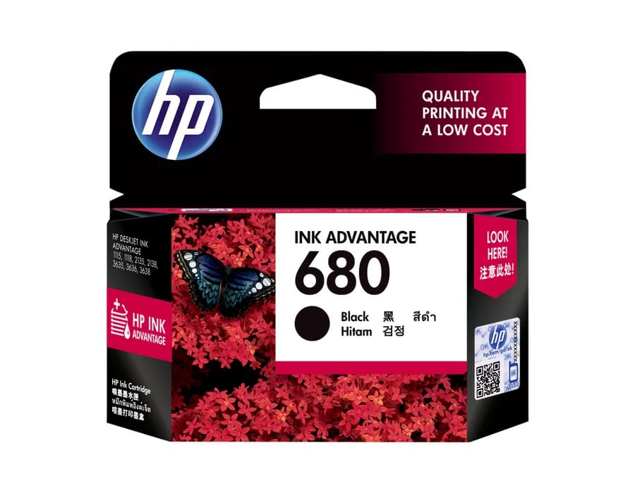 HP 680 Black CtridgeF6V27AA