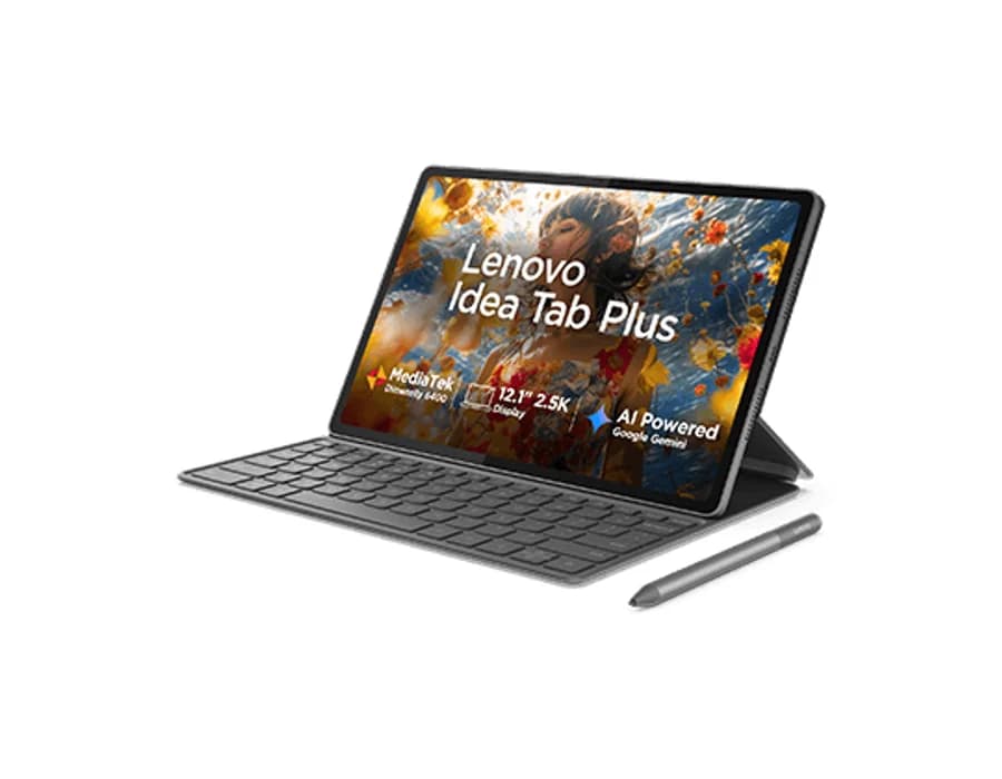Lenovo Idea Tab Plus 30.73 cms (12.1) 8 GB 256 GB 5G + Pen + Folio Keyboard - Luna Grey