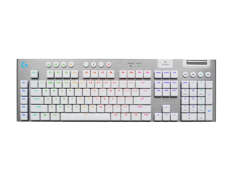 Logitech G G915 X LIGHTSPEED WIRELESS GAMING KEYBOARD - White - English US (QWERTY) – Tactile
