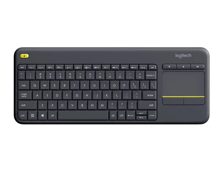 Logitech K400 Plus Wireless Touch Keyboard - Black - English US (QWERTY)