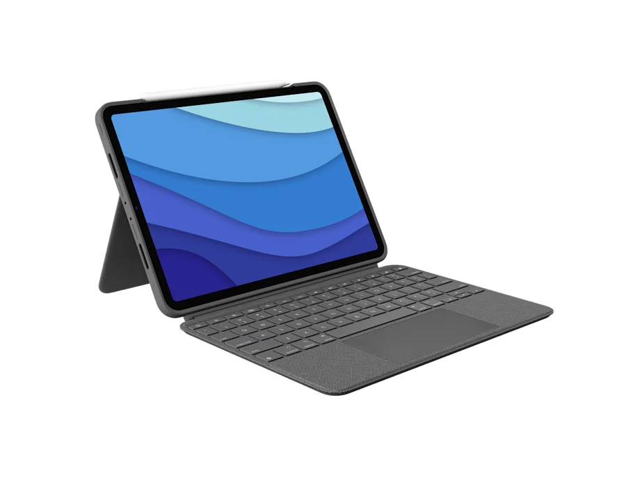 Logitech Combo Touch for iPad Pro - Oxford Grey - English US (QWERTY)