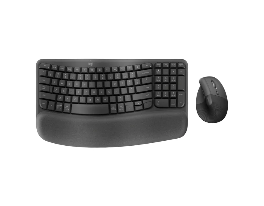Logitech Wave Keys and Lift Combo - Graphite - English US (QWERTY)