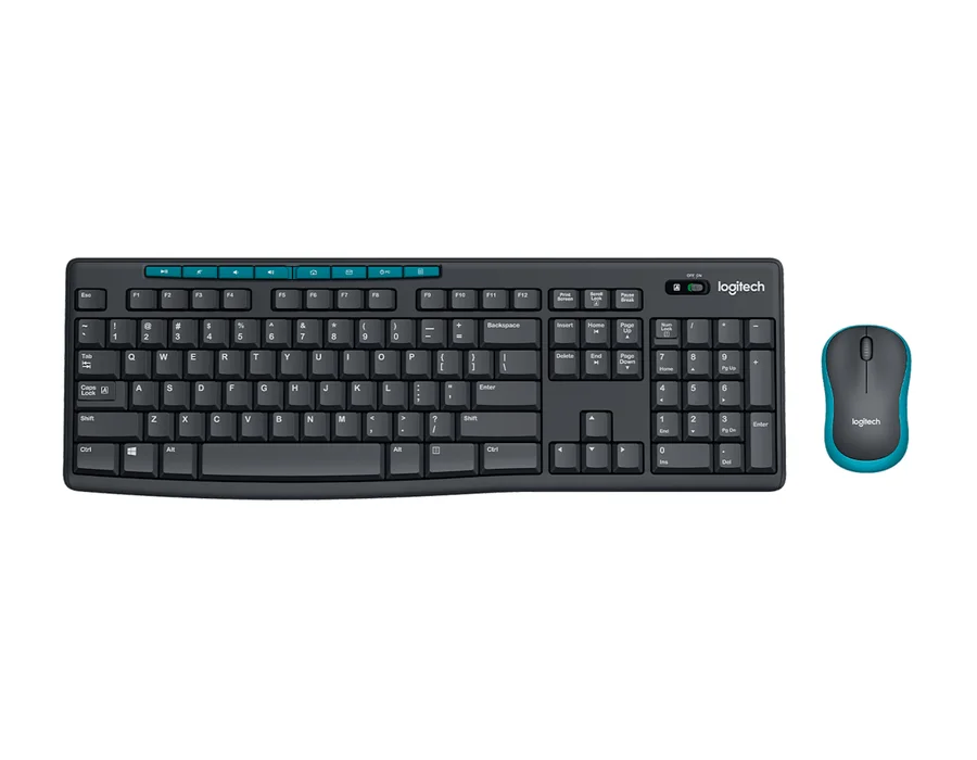 Logitech MK270r Wireless Keyboard and Mouse Combo - Grey - English US (QWERTY)