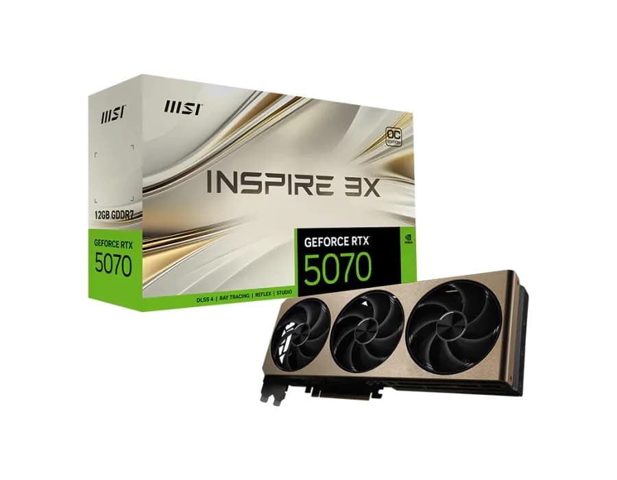 MSI GeForce RTX™ 5070 12G INSPIRE 3X OC