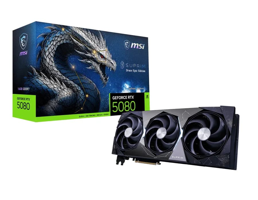 MSI GeForce RTX™ 5080 16G SUPRIM DRACO EPIC EDITION