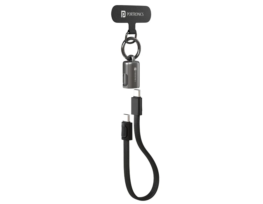 Portronics KeyLink C — Black