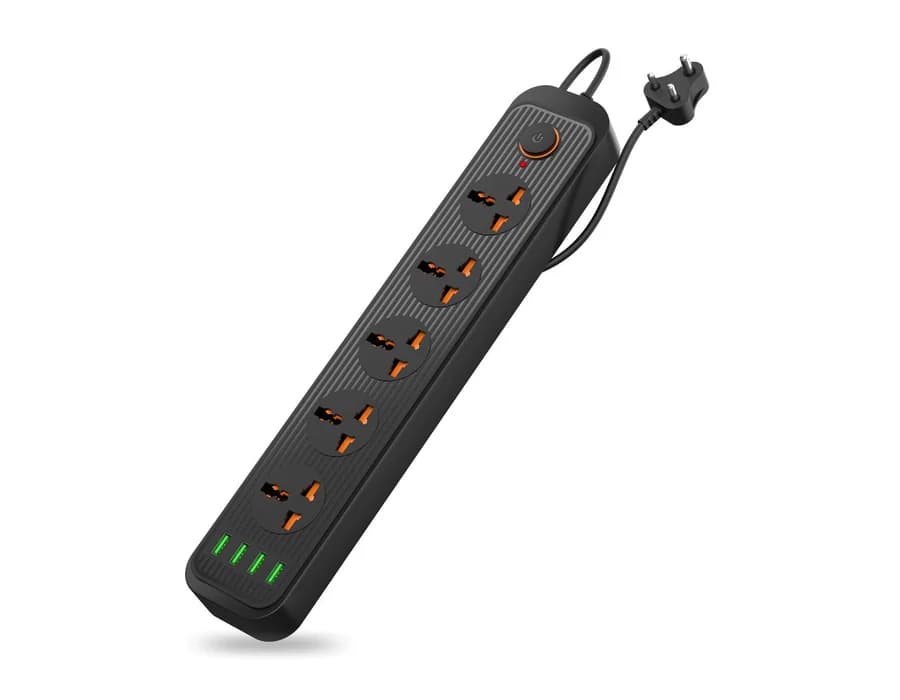 Portronics Power Plate 6 — Black