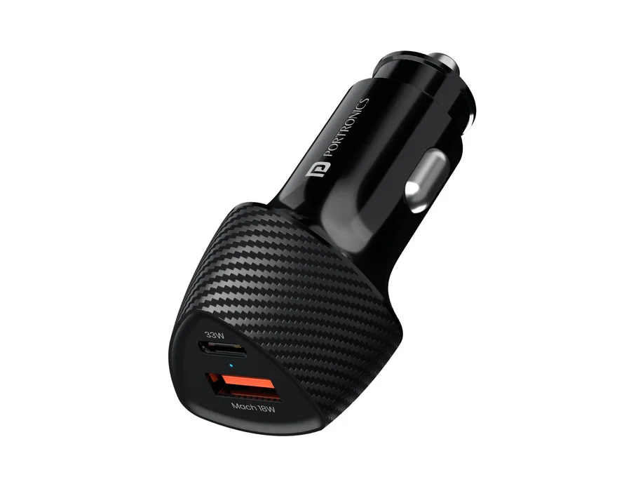 Portronics Car Power 16 — Black