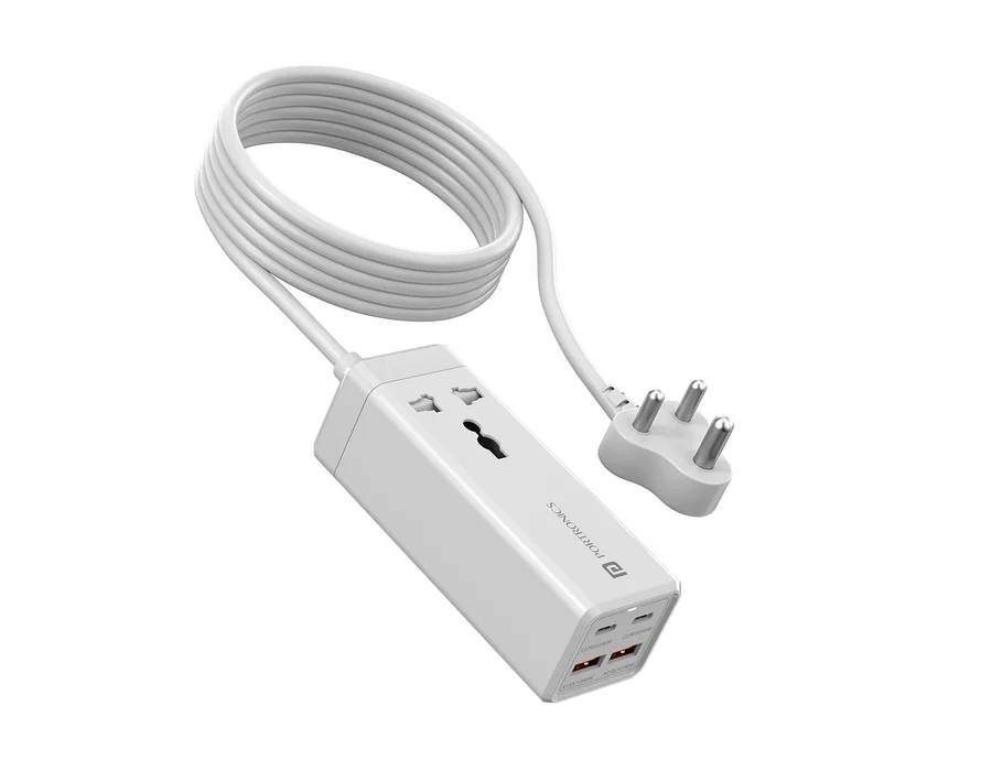 Portronics Adapto Volt 65 — White