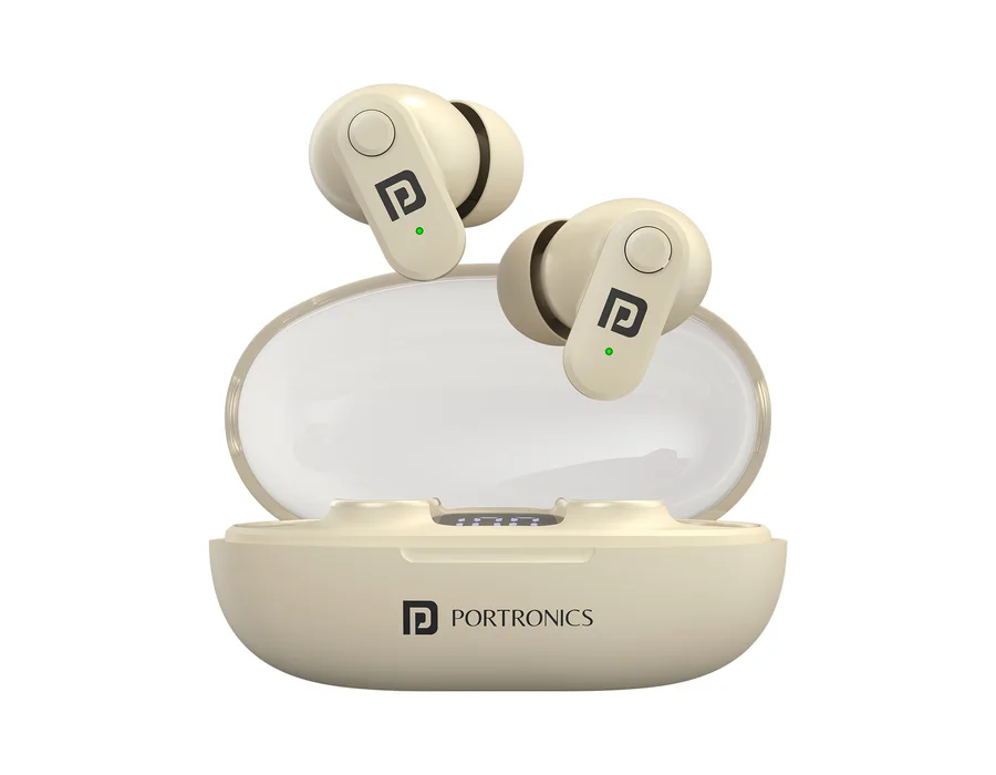 Portronics Harmonics Twins S16 — Beige