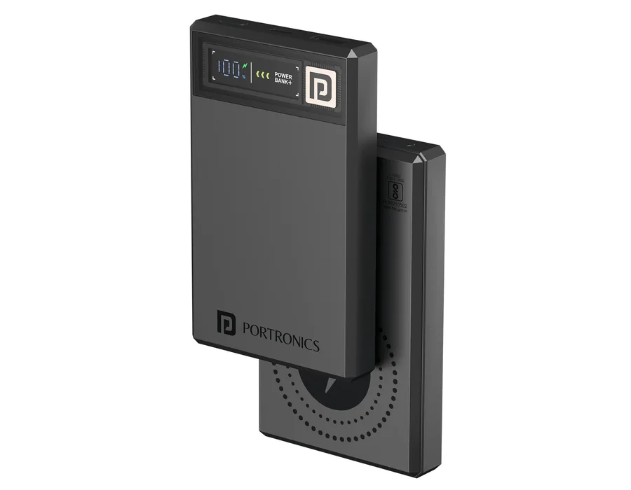 Portronics Luxcell MagClick 10K — Dark Grey