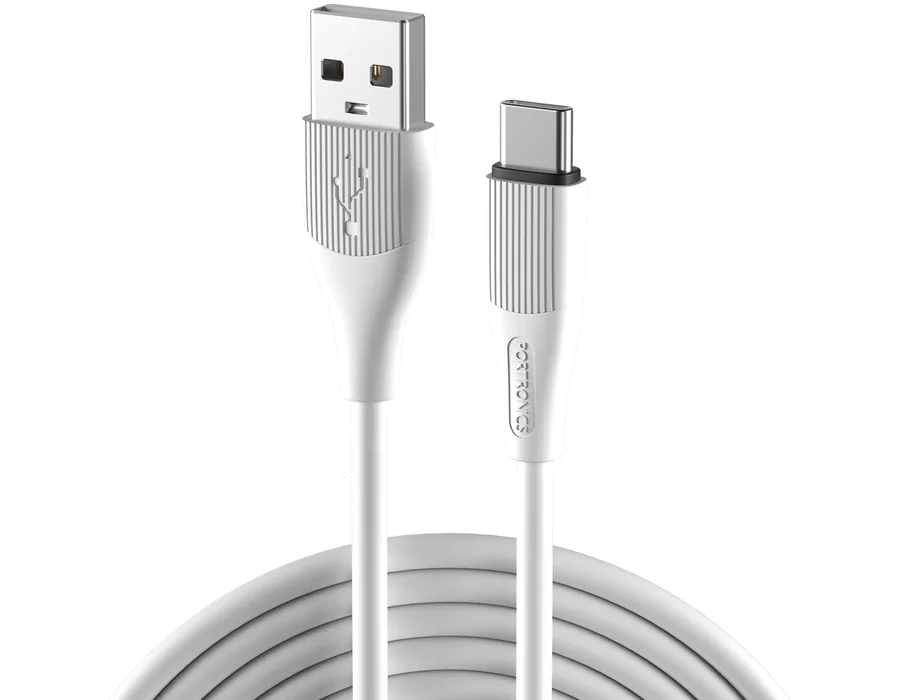 Portronics Silklink - USB TO Type C 3A 1M — White