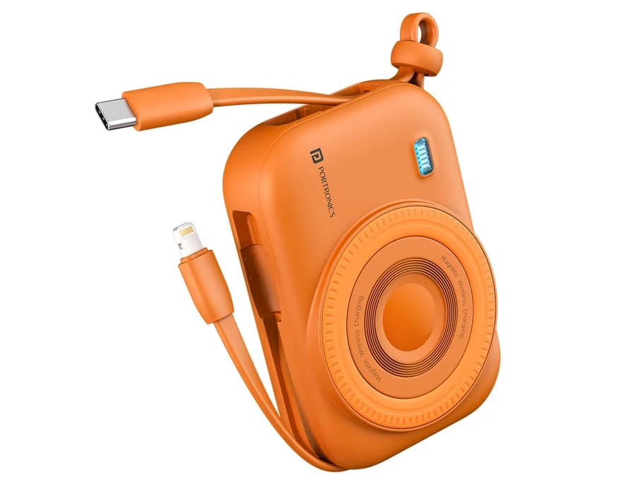 Portronics Power Shutter — Orange