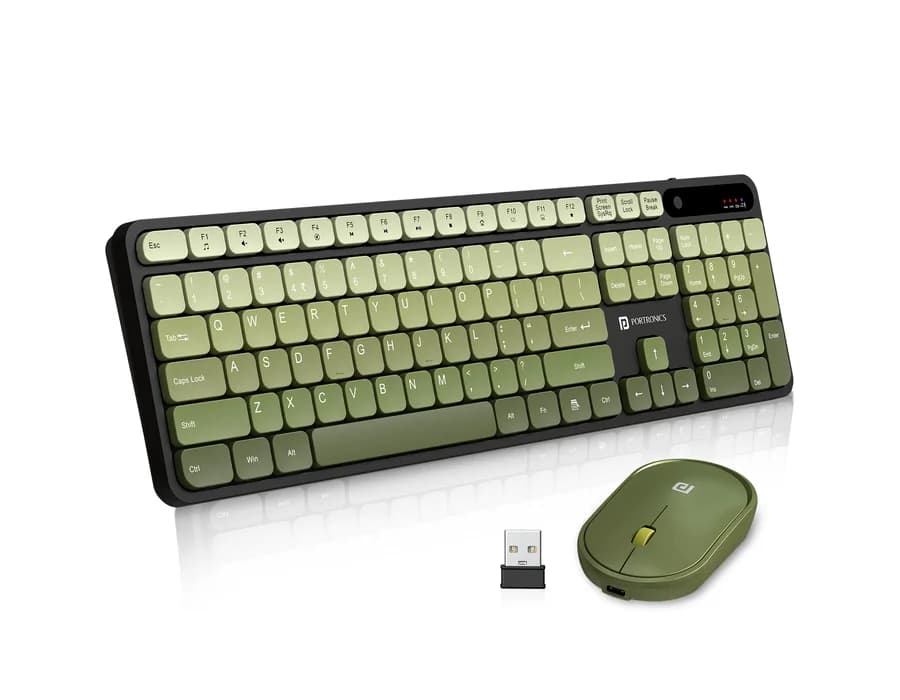 Portronics Key11 Combo — Green