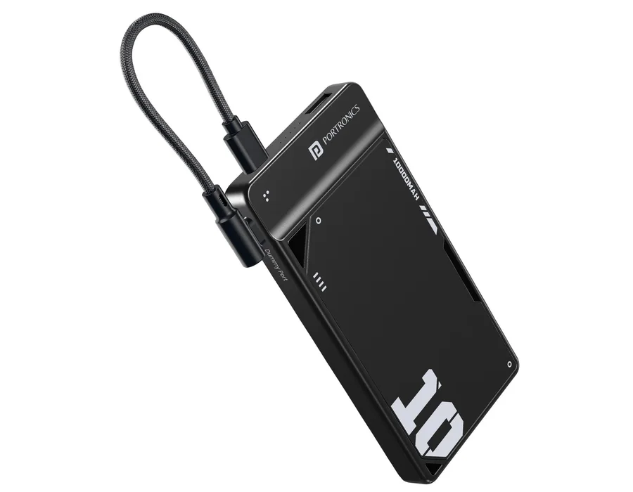 Portronics Luxcell UNO 10K — Black