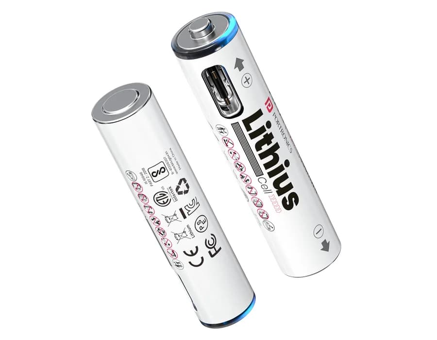Portronics Lithius Cell - AAA USB-C Rechargeable Lithium-ion Battery