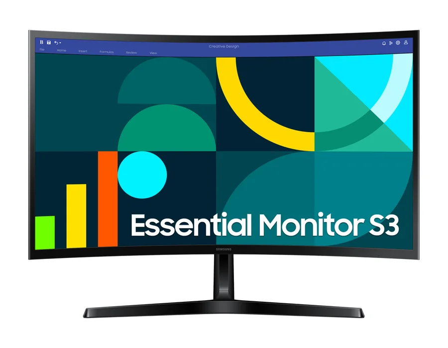 Samsung 68.5 cm (27) FHD Curved Monitor with 100 Hz refresh rate, Game Mode and Eye Saver Mode – Black – LS27D368GAWXXL